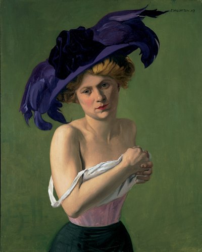 Den lilla hatten, 1907 av Felix Edouard Vallotton