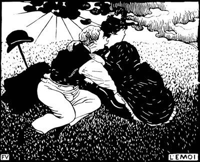 Selvet. Tresnitt av Felix Edouard Vallotton (1865-1925) av Felix Edouard Vallotton