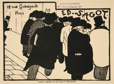 Lovers of Prints, pub. 1892 av Felix Edouard Vallotton
