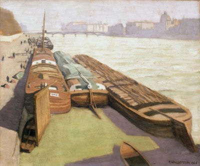 Lektere, bredden av Seinen av Felix Edouard Vallotton