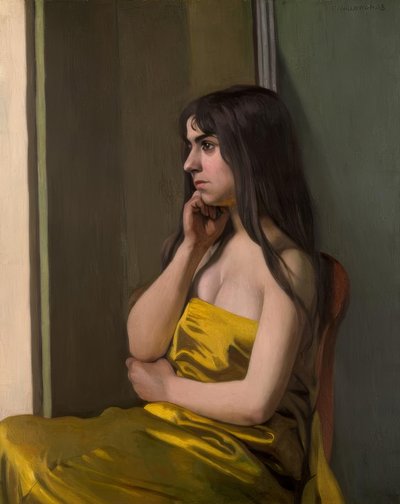Det gule stoffet av Felix Edouard Vallotton