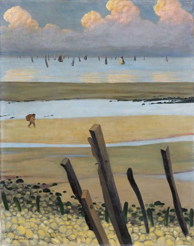 Lavvann ved Villerville, 1922 av Felix Edouard Vallotton
