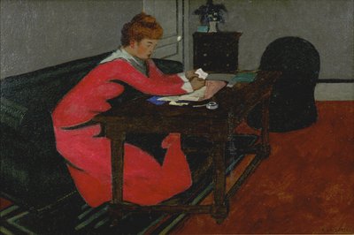 Misia ved skrivebordet hennes, 1897 av Felix Edouard Vallotton