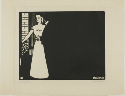 Penger, tallerken fem fra Intimacies av Felix Edouard Vallotton