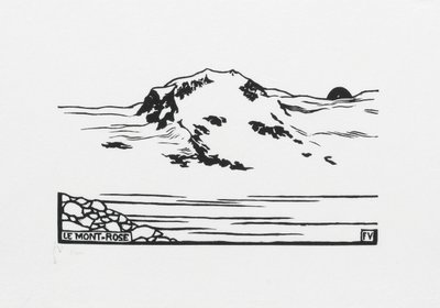 Mont-Rose, 1892 av Felix Edouard Vallotton