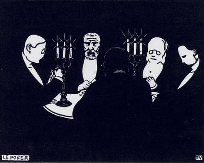 Poker, 1896 av Felix Edouard Vallotton