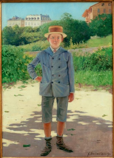 Portrett av unge Delisle av Felix Edouard Vallotton