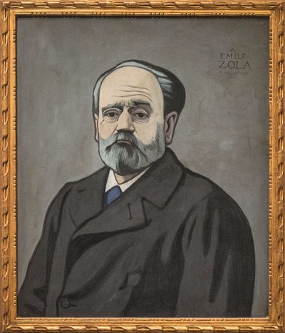 Portrett av Emile Zola av Felix Edouard Vallotton