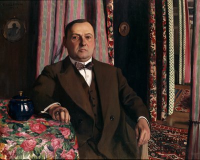 Portrett av Georges Haasen, 1913 av Felix Edouard Vallotton