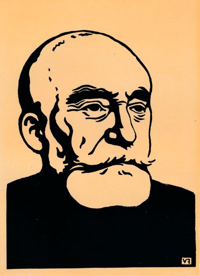 Portrett av Puvis De Chavannes, c1898 av Felix Edouard Vallotton