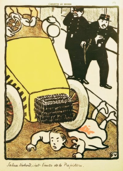 Si hei, det er prefekturbilen! av Felix Edouard Vallotton
