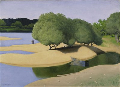Sandbanker på Loire av Felix Edouard Vallotton