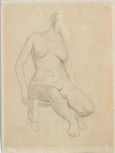 Sittende naken av Felix Edouard Vallotton