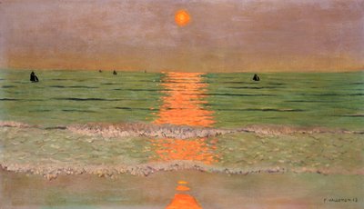 Solnedgang, 1913 av Felix Edouard Vallotton