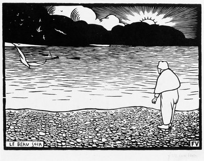 Den vakre kvelden, 1892 av Felix Edouard Vallotton