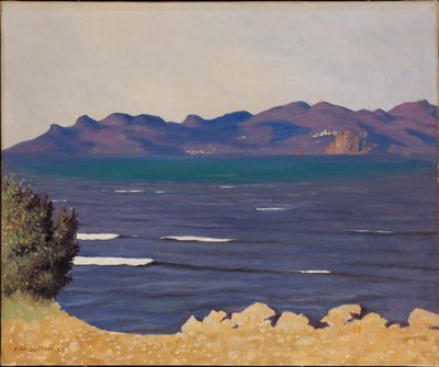 Esterel og Cannes-bukten, 1925. av Felix Edouard Vallotton