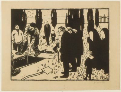 Begravelsen av Felix Edouard Vallotton