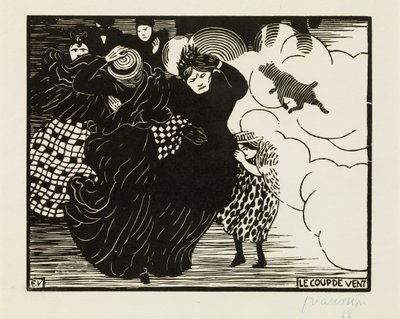 The Gale, 1894 av Felix Edouard Vallotton