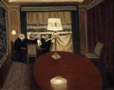 Pokerspillet, 1902 av Felix Edouard Vallotton