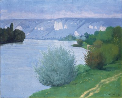 Seinen nær Les Andelys, 1916 av Felix Edouard Vallotton
