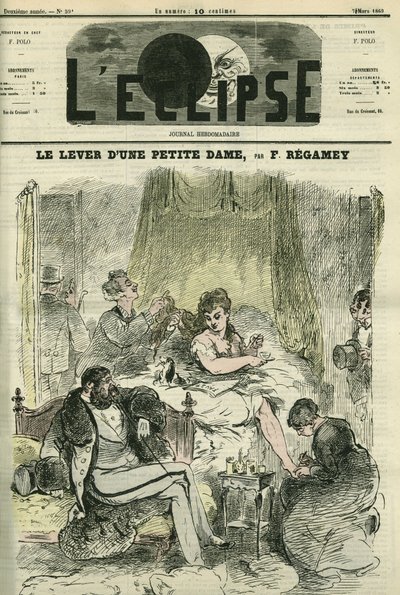 Cover i "" L'Eclipse" av Regamey, 7. mars av Felix Elie Regamey