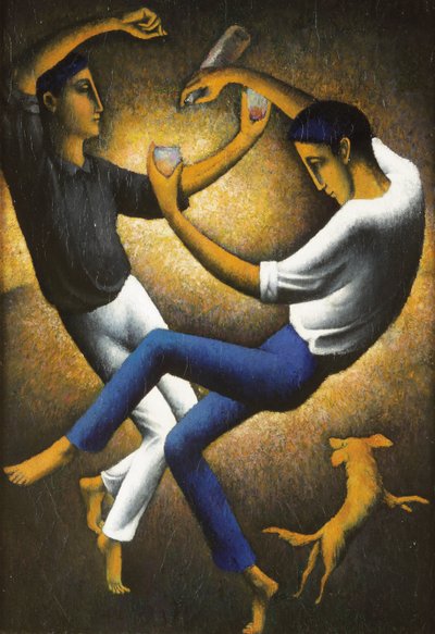 The Two Basques, ca. 1912 (olje på lerret) av Felix Elie Tobeen