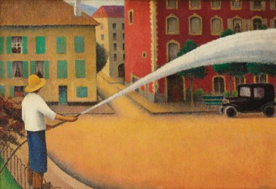 The Sprinkler, ca. 1925 (olje på lerret) av Felix Elie Tobeen
