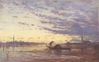 Venezia, n.d. av Felix Francois Georges Philibert Ziem