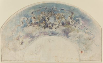 Tegning for en fan av Felix Hilaire Buhot