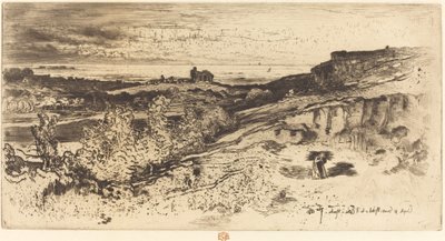 Saint-Michel-kapellet i Estre. av Felix Hilaire Buhot