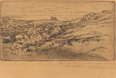 Saint-Michel-kapellet i Estre andre versjon. av Felix Hilaire Buhot