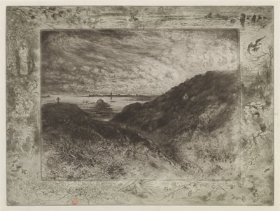 Cliff: Saint-Malo Bay av Felix Hilaire Buhot