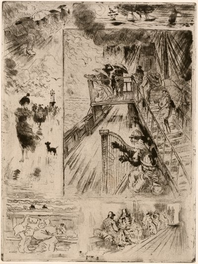 Passasjen Passasjen, 1879-1885. av Felix Hilaire Buhot