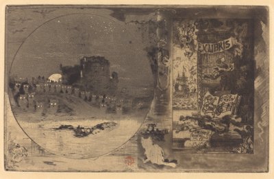 Le Château des hiboux (Uglenes slott) av Felix Hilaire Buhot