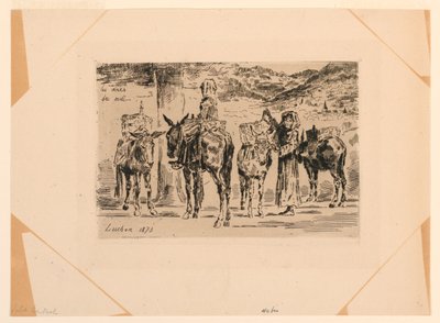 Sørens esler av Felix Hilaire Buhot