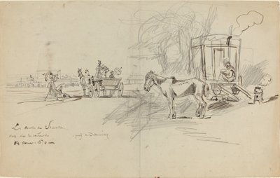 Deauville-løpene av Felix Hilaire Buhot