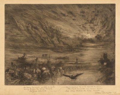 Les Esprits des Villes Mortes (Ånder fra de dødes byer) av Felix Hilaire Buhot