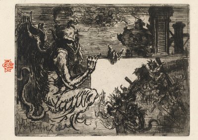 Demonskriveren av Felix Hilaire Buhot