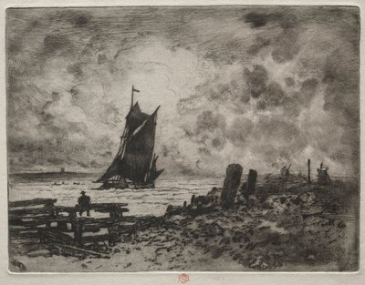 The Little Marine: Souvenir of Medway, 1878. av Felix Hilaire Buhot