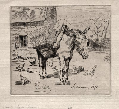 Muldyret, Marie-Jeanne, 1872. av Felix Hilaire Buhot