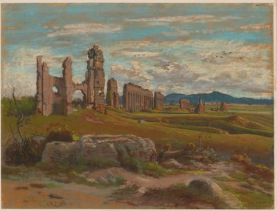 Aqua Claudia i den romerske Campagna av Felix Hippolyte Lanoue