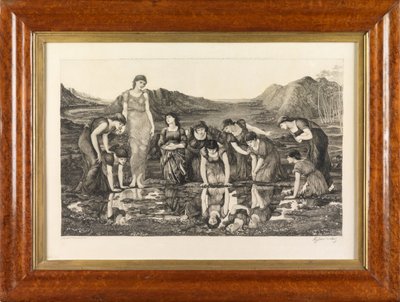 The Mirror of Venus (linjegravering på vellum) av Felix Jasinski