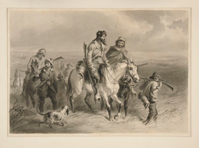 Border Ruffians invaderer Kansas av Felix O. C. Darley
