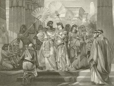 Antony og Cleopatra. Akt I, Scene I (gravyr) av Felix Octavius Carr Darley