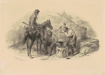 Smed i gullmarkene av Felix Octavius Carr Darley