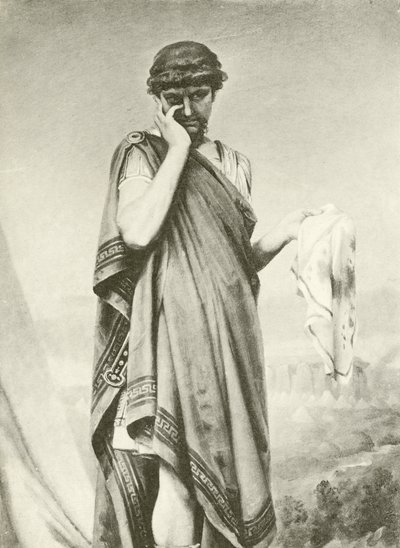 Cymbeline. Akt V-Scene I (gravyr) av Felix Octavius Carr Darley