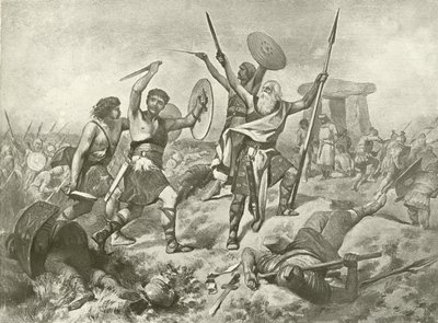 Cymbeline. Akt V, Scene II (gravyr) av Felix Octavius Carr Darley