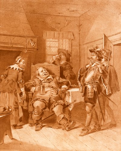 Første del av Henry IV. Akt III, Scene III av Felix Octavius Carr Darley