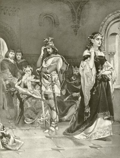 Hamlet. Akt IV, Scene V (gravyr) av Felix Octavius Carr Darley