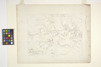 Illustrasjoner av legenden om Sleepy Hollow, plate 6 (litografi) av Felix Octavius Carr Darley
